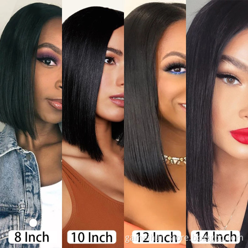 Cheap Raw Indian Virgin Human Hair Hd Full Lace Forntal Bob Wigs Natural Human Hair Transparent Lace Front Wig 12a Wholesale